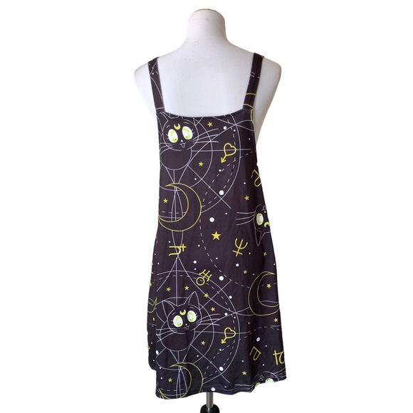 Hot Topic Sailor Moon Luna Cat Black Jumper Dress - No Size Tag - Medium? Large? - Picture 3 of 14